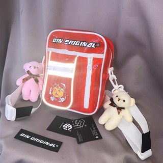 TÚI CHÉO BIN ORIGINAL SS2 ⚡XẢ KHO⚡ túi phản quang màu đỏ thiết kế hiện đại trẻ trung