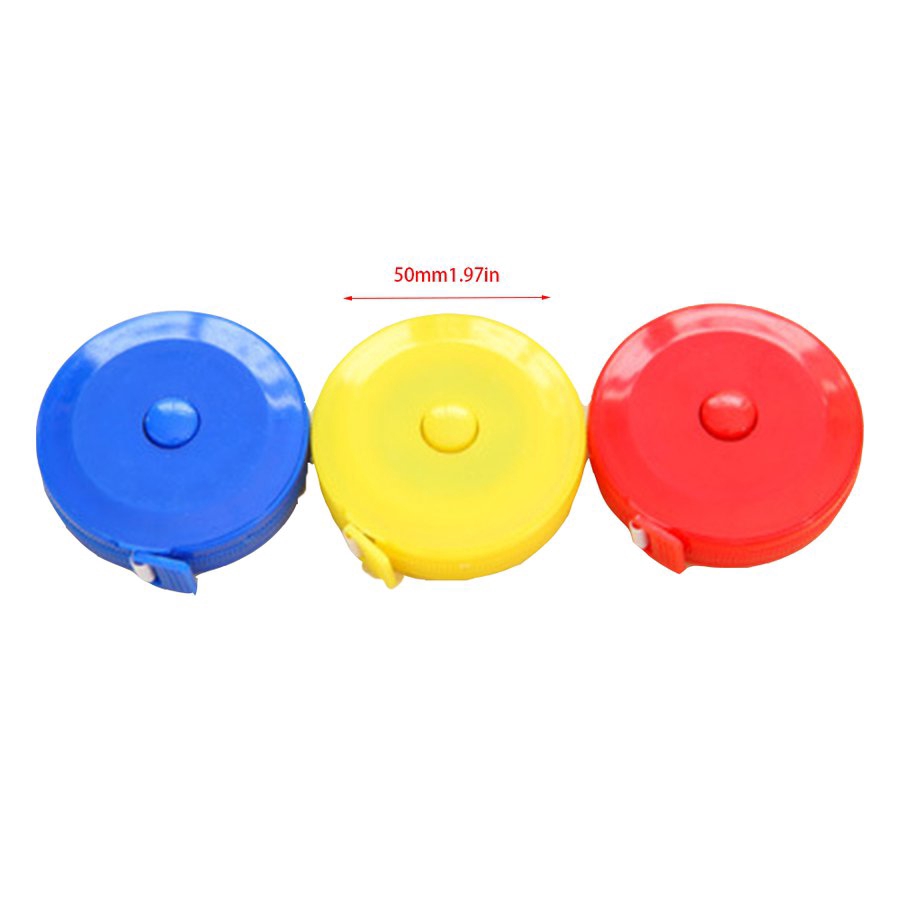 Ele】⚡⚡Thước Dây Rút Bỏ Túi Nhỏ Gọn Tiện Lợi 1,5m (Có nút tự động cuộn thu dây, màu ngẫu nhiên)