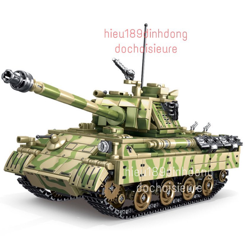 Lắp Ráp Xếp Hình non Lego City SY0108 : Xe tank PZ Panther V panzerkampfwargen 858 mảnh