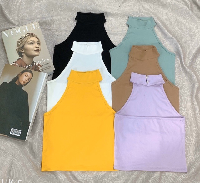 Áo cổ yếm chất borip siêu mịn siêu co dãn - freesize dưới 55kg - carotshop | BigBuy360 - bigbuy360.vn