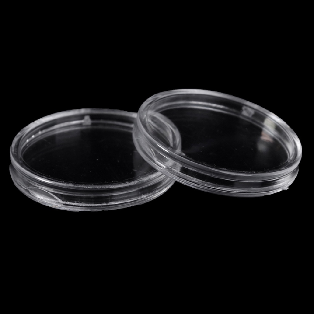 Set 100 Hộp Tròn 27mm Trưng Bày Tiền Xu Tiện Dụng Ốp