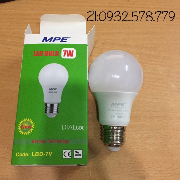 Bóng Led Bulb 7W MPE