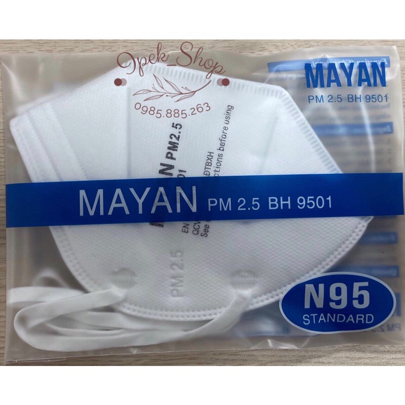 Khẩu Trang MAYAN N95 - BH9501 - 2 Chiếc/ túi  - Ipek_Shop