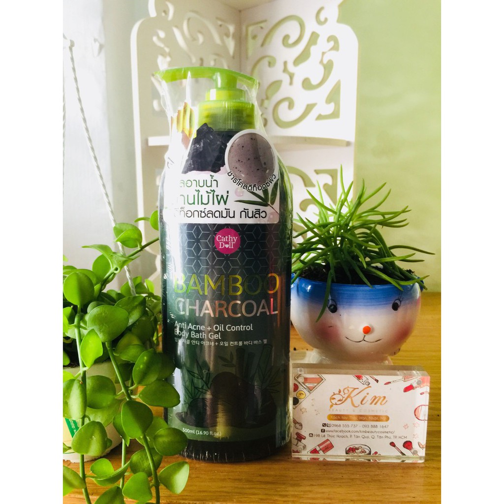 Sữa tắm Than tre 500ml giảm mụn lưng hết viêm chân lông