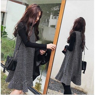 Đầm Bầu Thu Đông - Sét Yếm Dạ Đuôi Cá