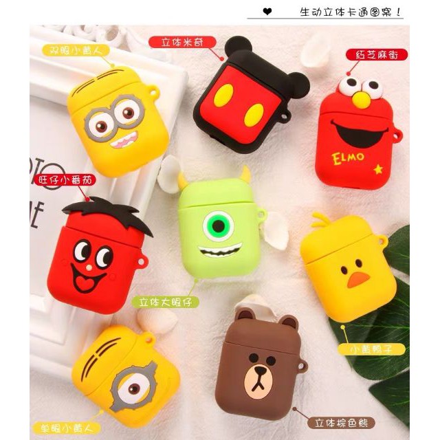 Ốp cute cho tai nghe AirPods cực ngộ nghĩnh giá siêu rẻ