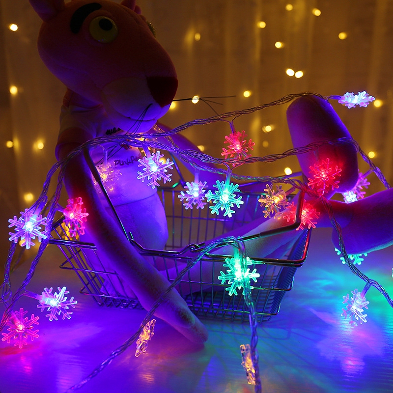 Đèn LED dây trang trí cây thông Noel đồ nội thất hình bông tuyết 2/3M