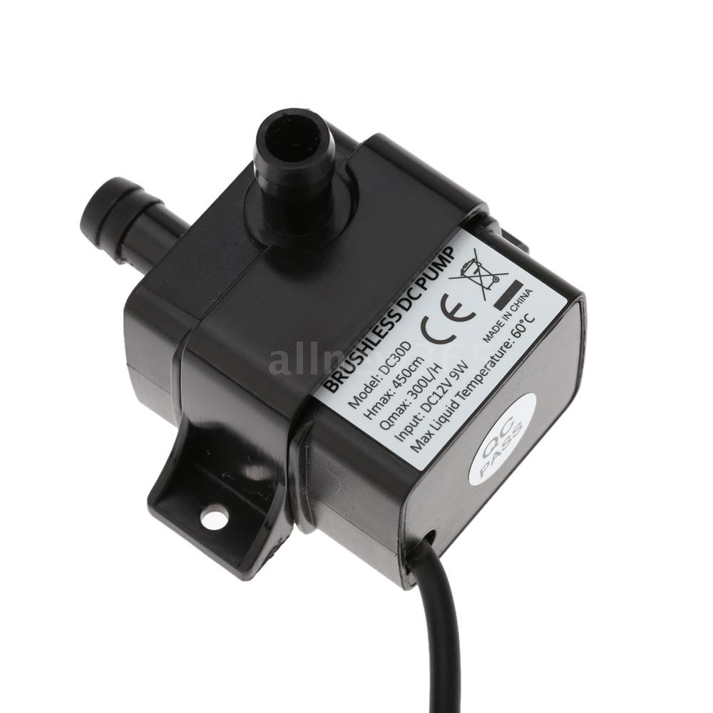 Máy bơm nước mini DC12V 9W chống nước cho bể cá