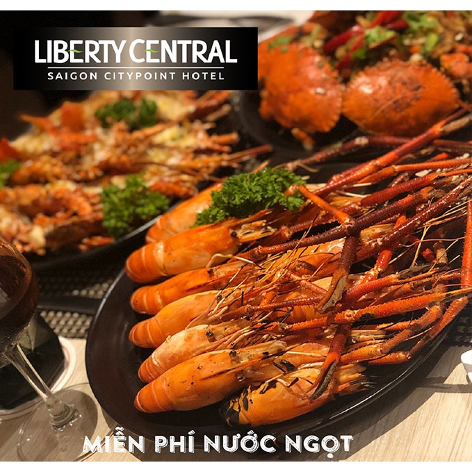 HCM E-Voucher Buffet Liberty Citypoint - Tiệc Hải Sản, Hàu, Sahimi Không