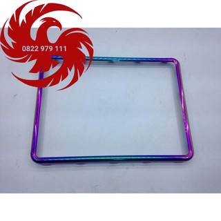 Khung biển số mica nhựa chống nước + ốp viền titan 7 màu cực đẹp! - siêu hot