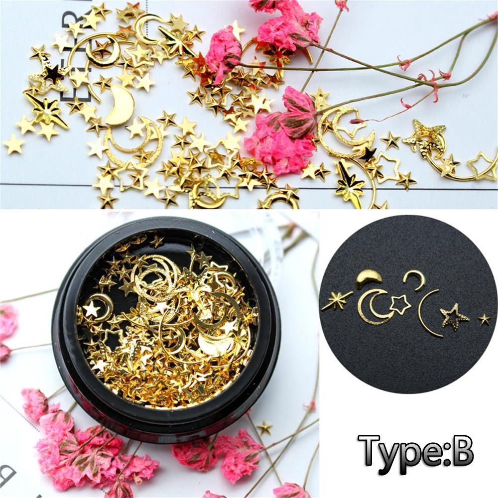 Kim sa trang trí móng hình ngôi sao