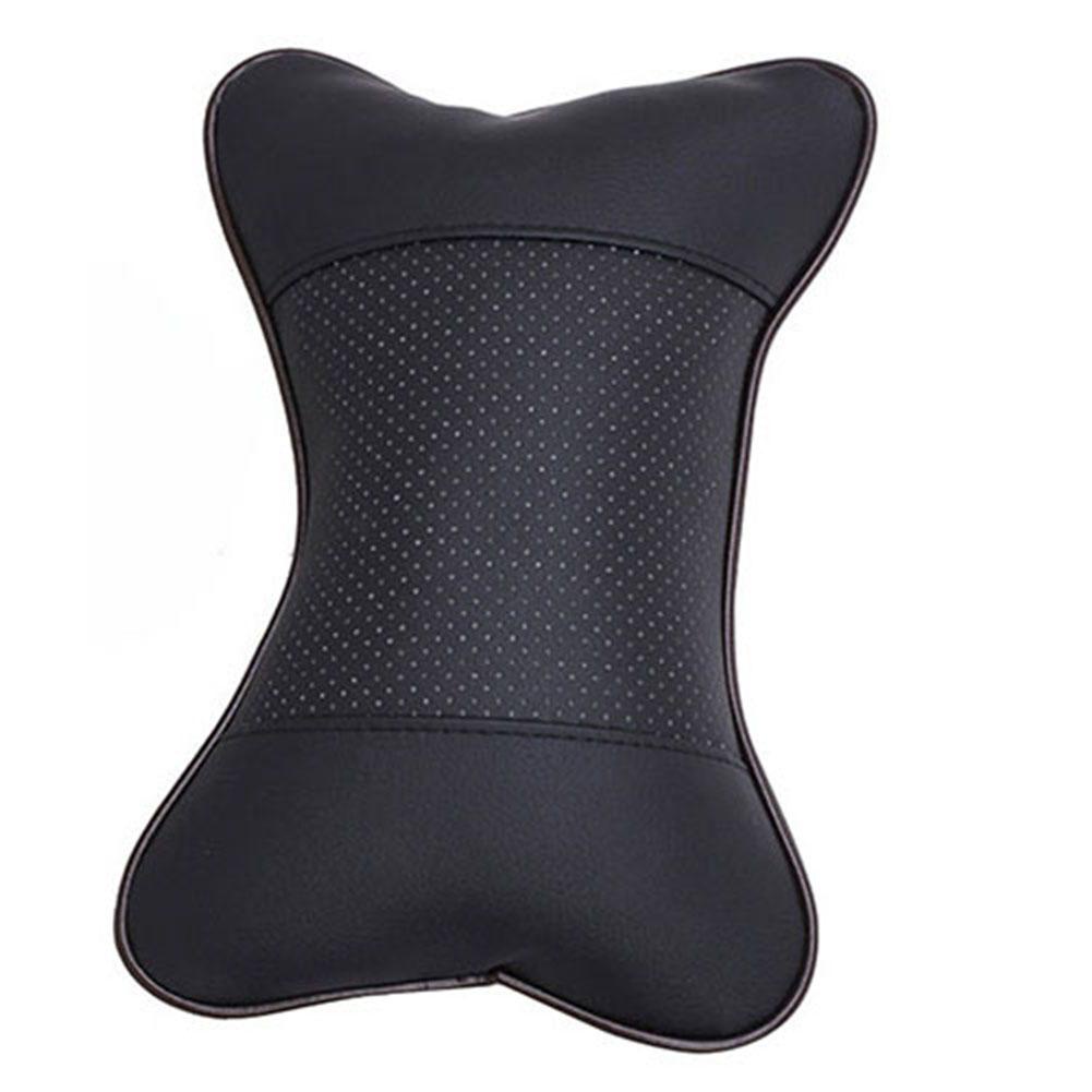 1 Gối Tựa Đầu Giả Da Đục Lỗ Gắn Ghế Ngồi Xe Hơi