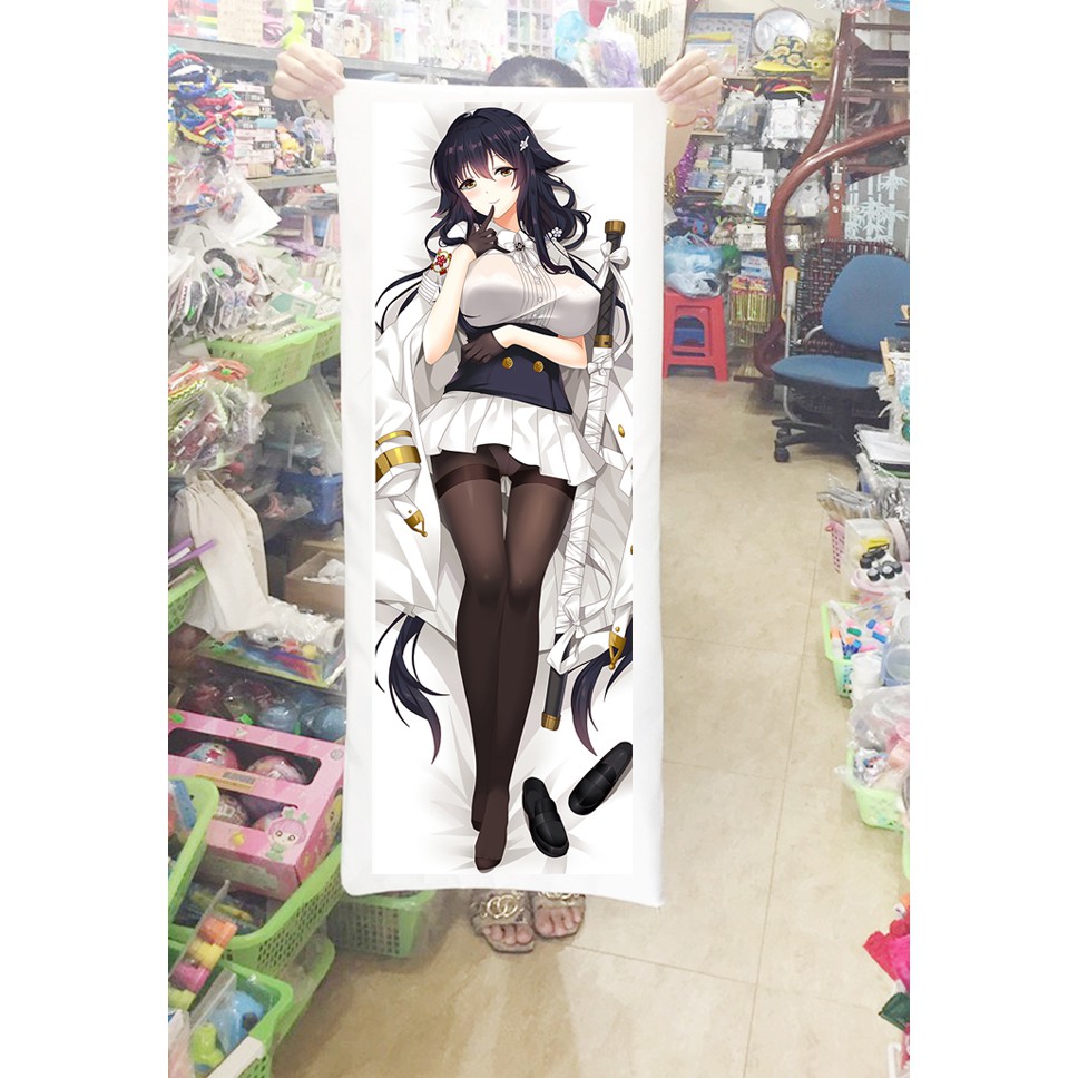 Gối ôm dài Azuma Azur Lane 1m x 40cm (Tặng 1 poster hoặc 1 huy hiệu)