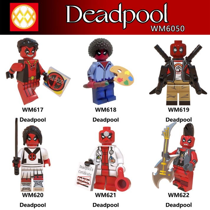 Đồ chơi lắp ráp Minifigures nhân vật Deadpool WM6050