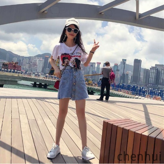 chân váy jean Chữ A Lưng Cao Thời Trang Cho Nữ | BigBuy360 - bigbuy360.vn