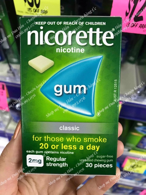 Kẹo cai thuốc lá hiệu quả Nicorette