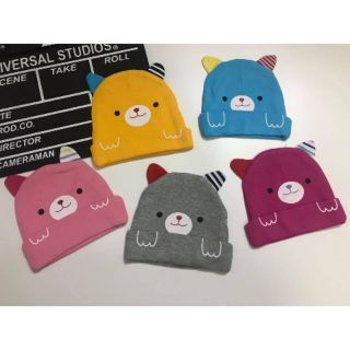 Mũ cotton gấu cho bé