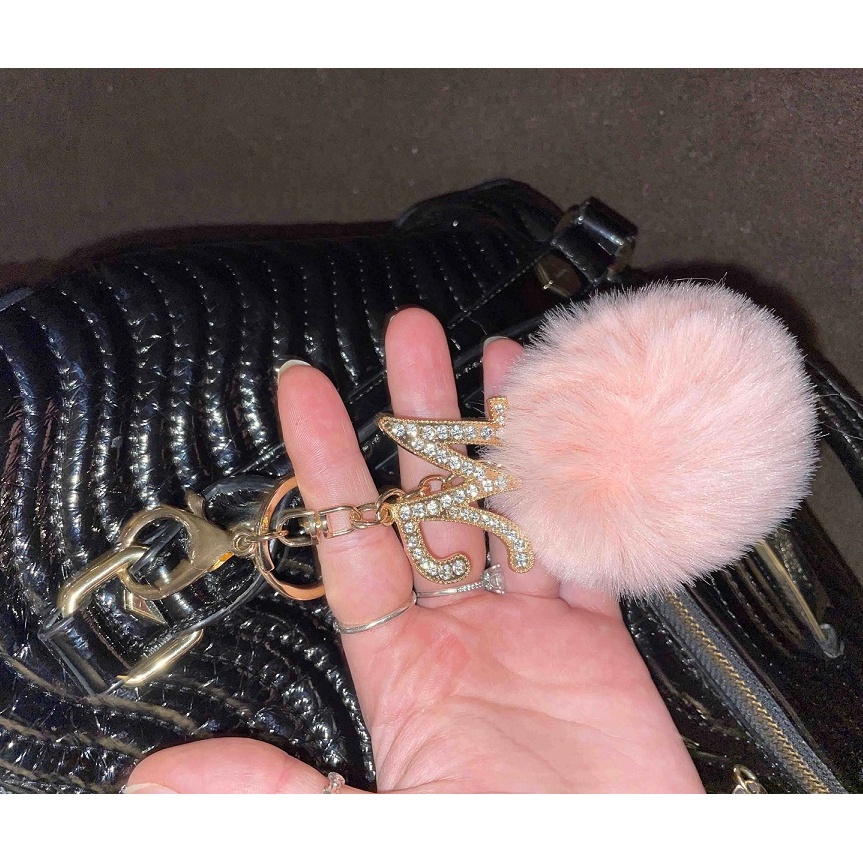 Móc Khóa Nhồi Bông Đính Đá Họa Tiết Hoạt Hình Dễ Thương