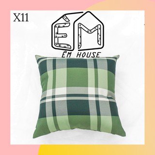 Gối ôm tựa sofa Êm House sọc nhiều màu đẹp - pillow 35x35