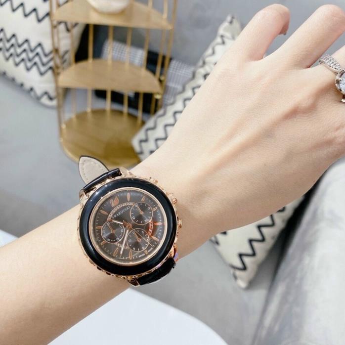 Đồng hồ SWAROVSKI nữ dây da mặt kính chống xước -Jun31watch