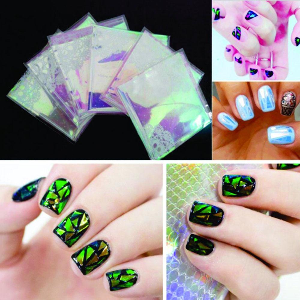 Set 10 Cuộn Giấy Foil Óng Ánh Dùng Để Trang Trí Móng Nghệ Thuật