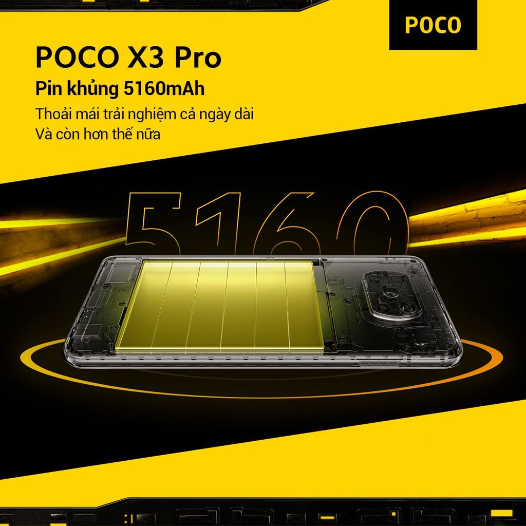 Điện Thoại POCO X3 Pro 8GB/256GB pin 5160 mAh Android 11 - Bảo hành 18 tháng - Hàng chính hãng