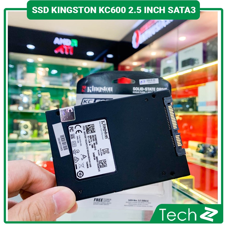 Ổ cứng SSD Kingston KC600 265GB + 512GB + 1024GB  2.5 inch SATA3 (Đọc 550MB/s - Ghi 520MB/s) | BigBuy360 - bigbuy360.vn