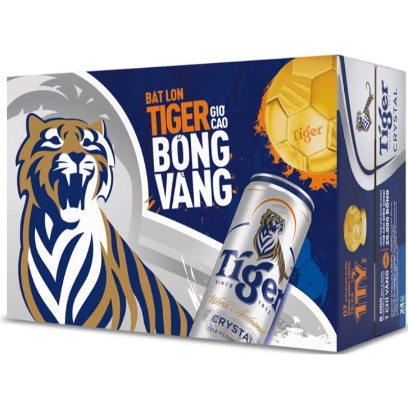 Thùng bia Tiger 24 lon 330ml/lon