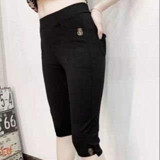 Quần legging Umi Hàn 4 túi đính chi tiết gấu