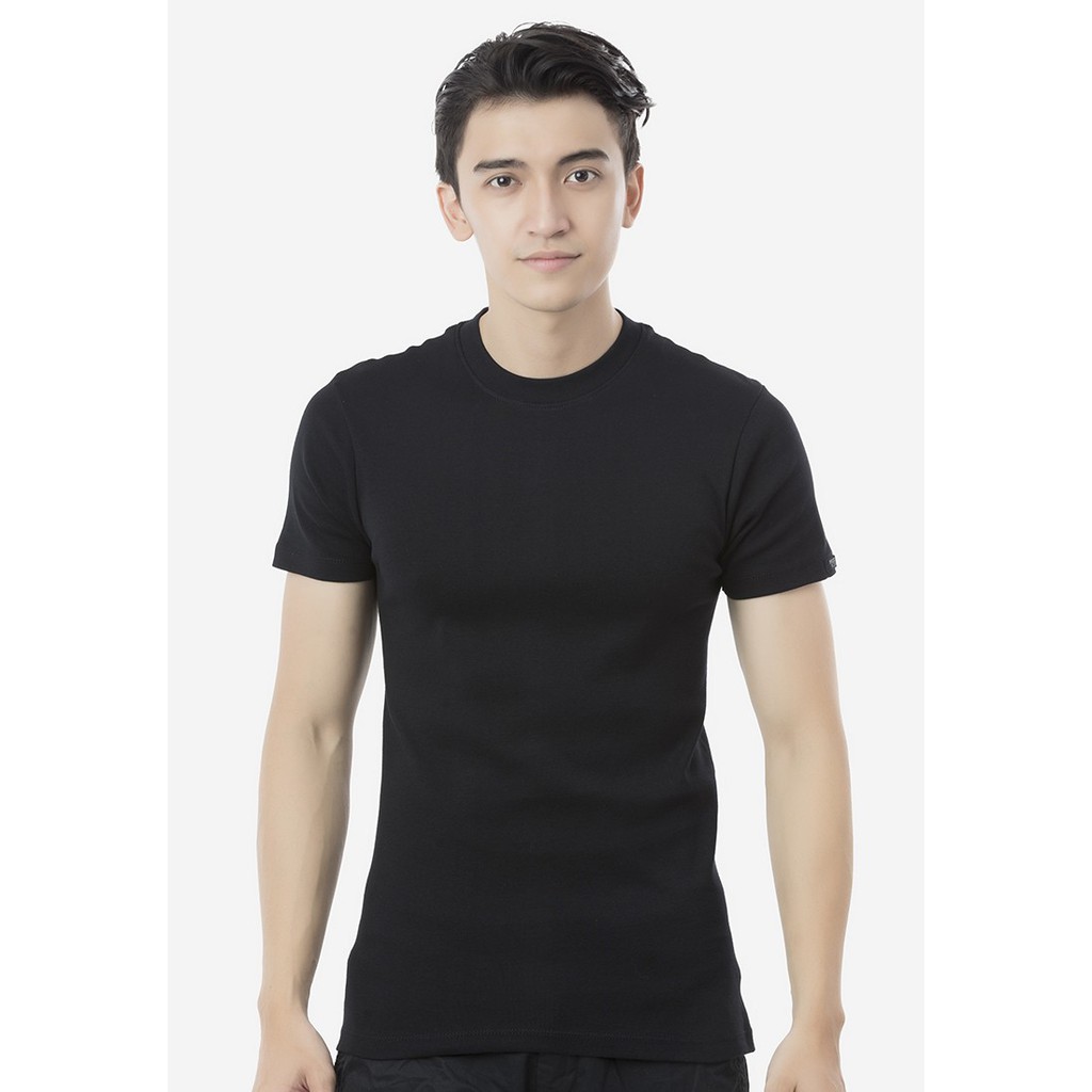 Áo thun trơn nam cổ tròn Đen Size XL vải dày mịn form rộng Kabuto | BigBuy360 - bigbuy360.vn