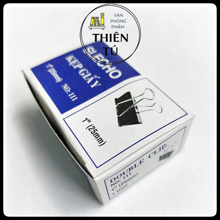 Kẹp bướm Slecho 25mm - Kẹp giấy đen chất lượng cao