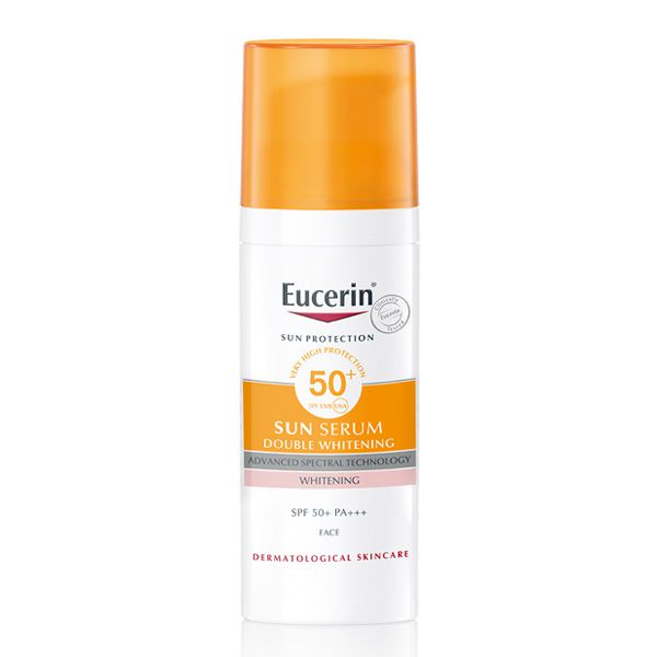 Tinh chất chống nắng giúp dưỡng trắng da Eucerin Sun Double Whitening Serum SPF 50+ 50ml