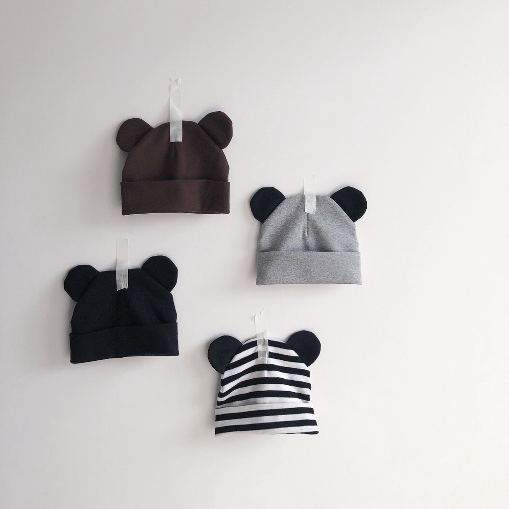 Mũ Cotton Tai Chuột Mickeyy Hàng Quảng Châu Cho Bé Trai Bé Gái 3-18 Tháng