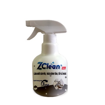 ZClean Tẩy Cặn Canxi Trên Sen Vòi, Vách Kính, Bồn Rửa 500ml
