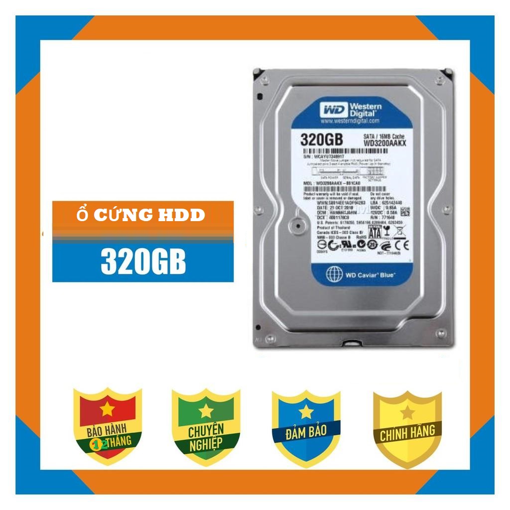 Ổ Cứng HDD WD 320GB Blue 3.5 inch SATA