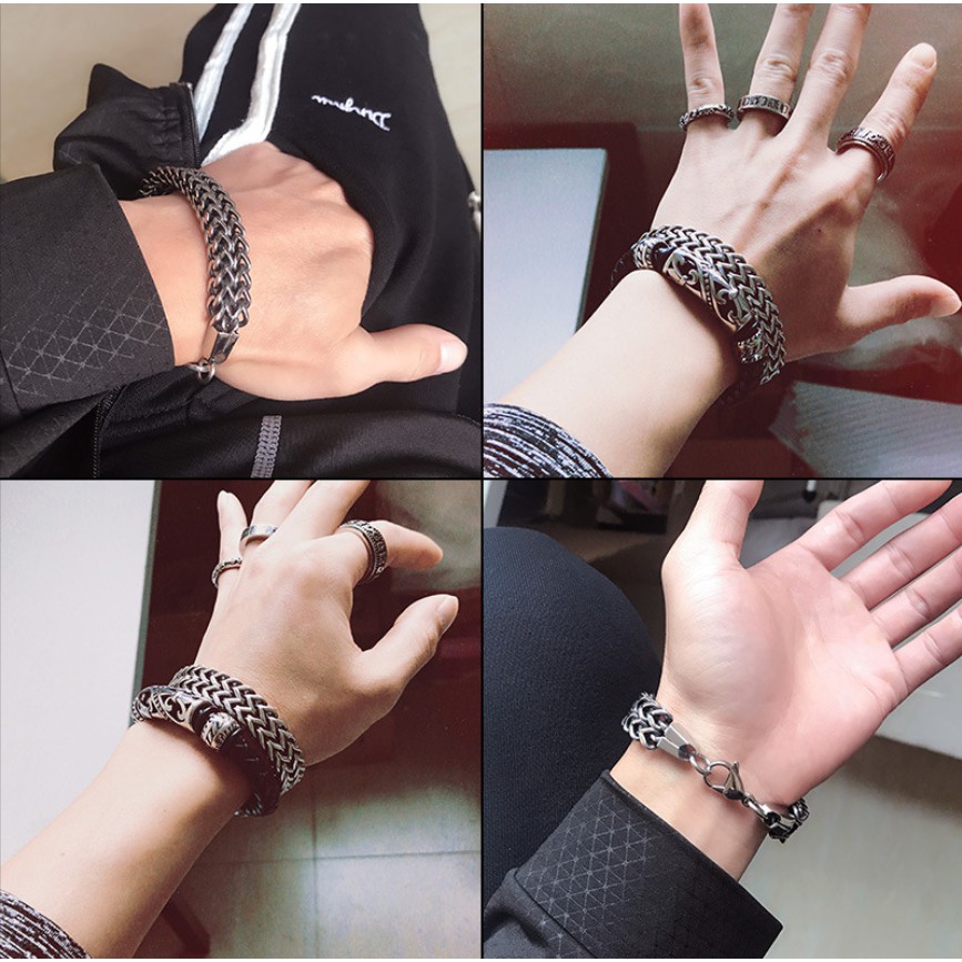 VÒNG TAY NAM HỢP KIM TITAN - N1 [ FREE SHIP ]