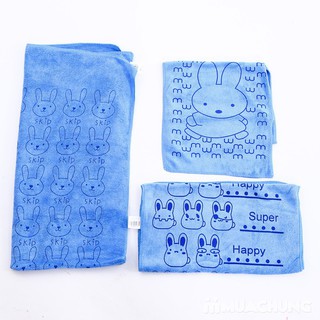 Bộ 3 khăn nhà tắm sợi cotton mềm mịn