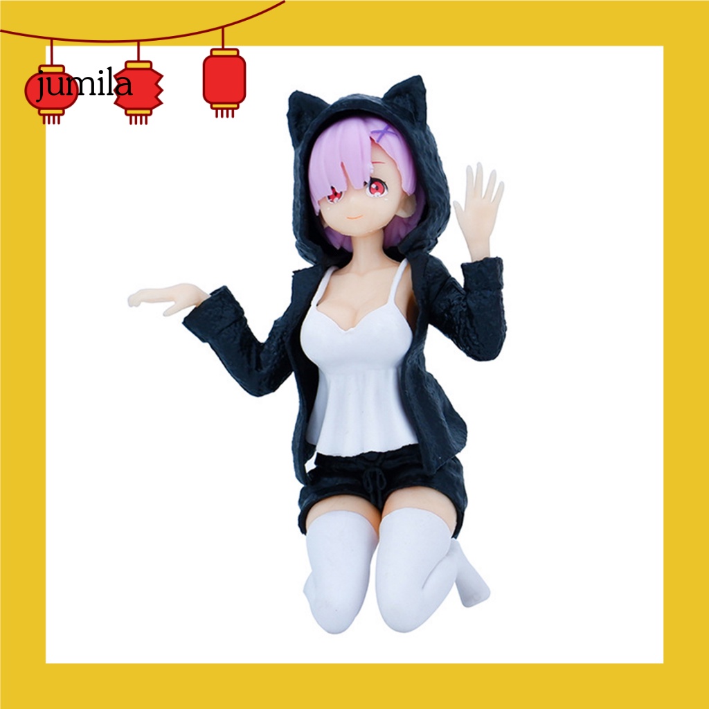[JU] Mô Hình Nhân Vật Anime Rem Nhiều Màu Đầu Gối Để Sưu Tầm Tư Thế Hobby