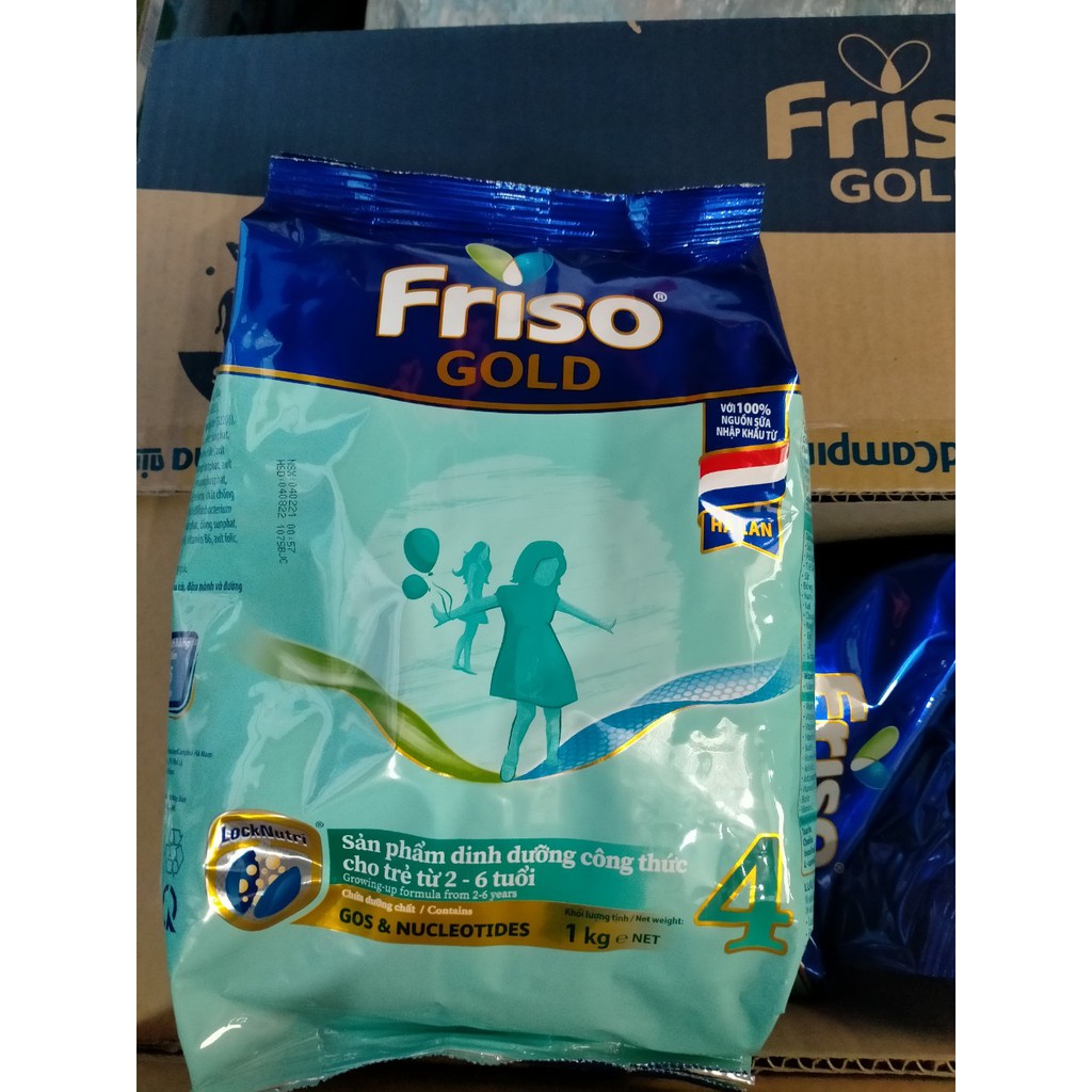 FRISO GOLD 4 TÚI 1KG CẢI TIẾN NHẬP KHẨU TỪ HÀ LAN