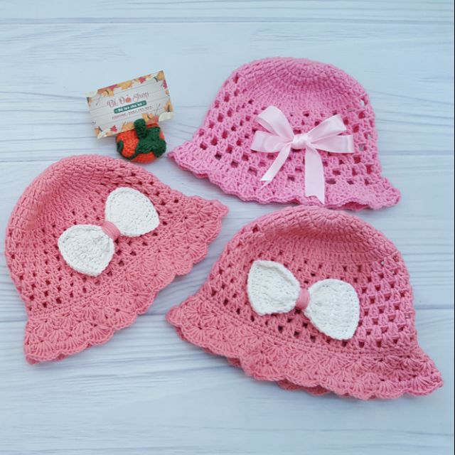 Nón len Handmade cho bé !!