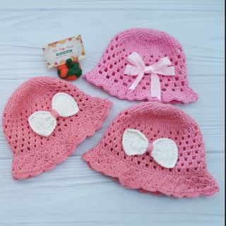 Nón len Handmade cho bé !!