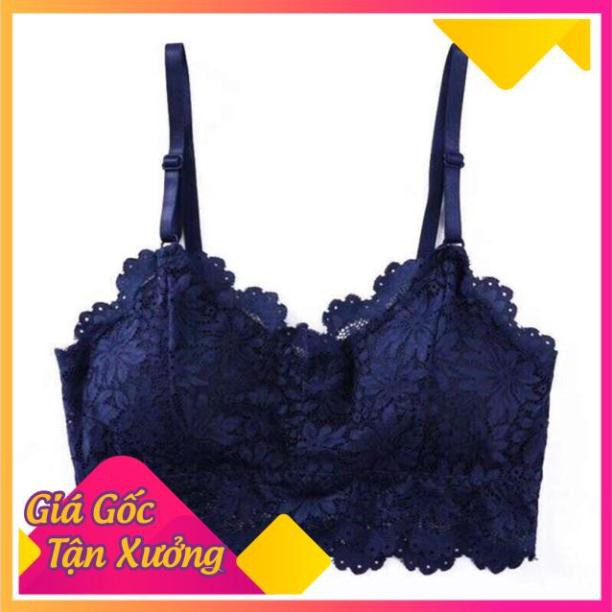 Áo Bra Ren Hoa 2 Dây Siêu Đẹp 343 Free Size