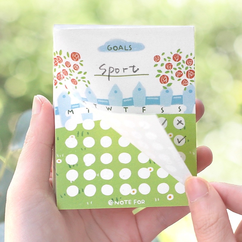 Giấy Ghi Chú Lên Kế Hoạch Hàng Ngày Hàn Quốc Dễ Thương