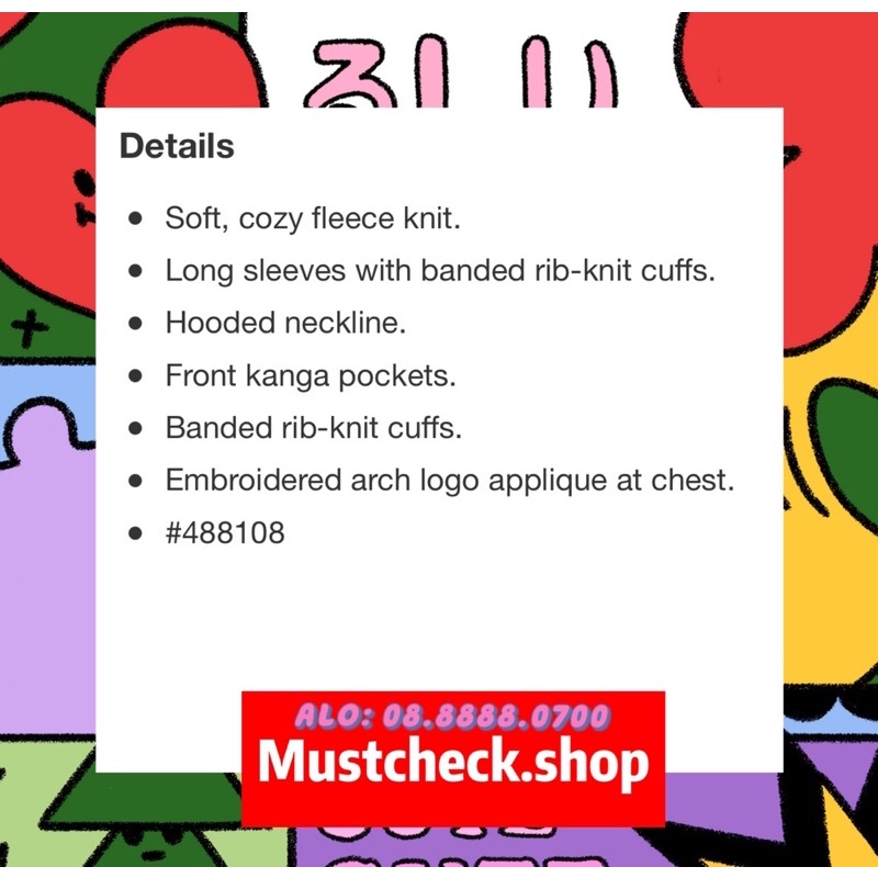 Áo HOODIE GAP ARCH LOGO unisex