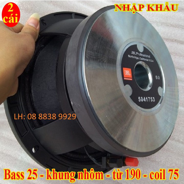 CẶP LOA BASS 25 RỜI BL TỪ190 COIL 75MM CAO CẤP NHẬP KHẨU - GIÁ 2 CHIẾC