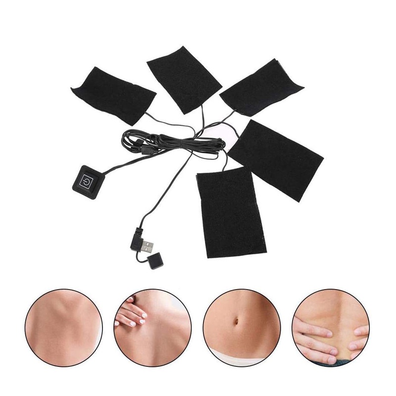 Đệm Vải Sưởi Ấm Quần Áo 3 Trong 1 Bằng Sợi Carbon Có Thể Điều Chỉnh Tiện Dụng