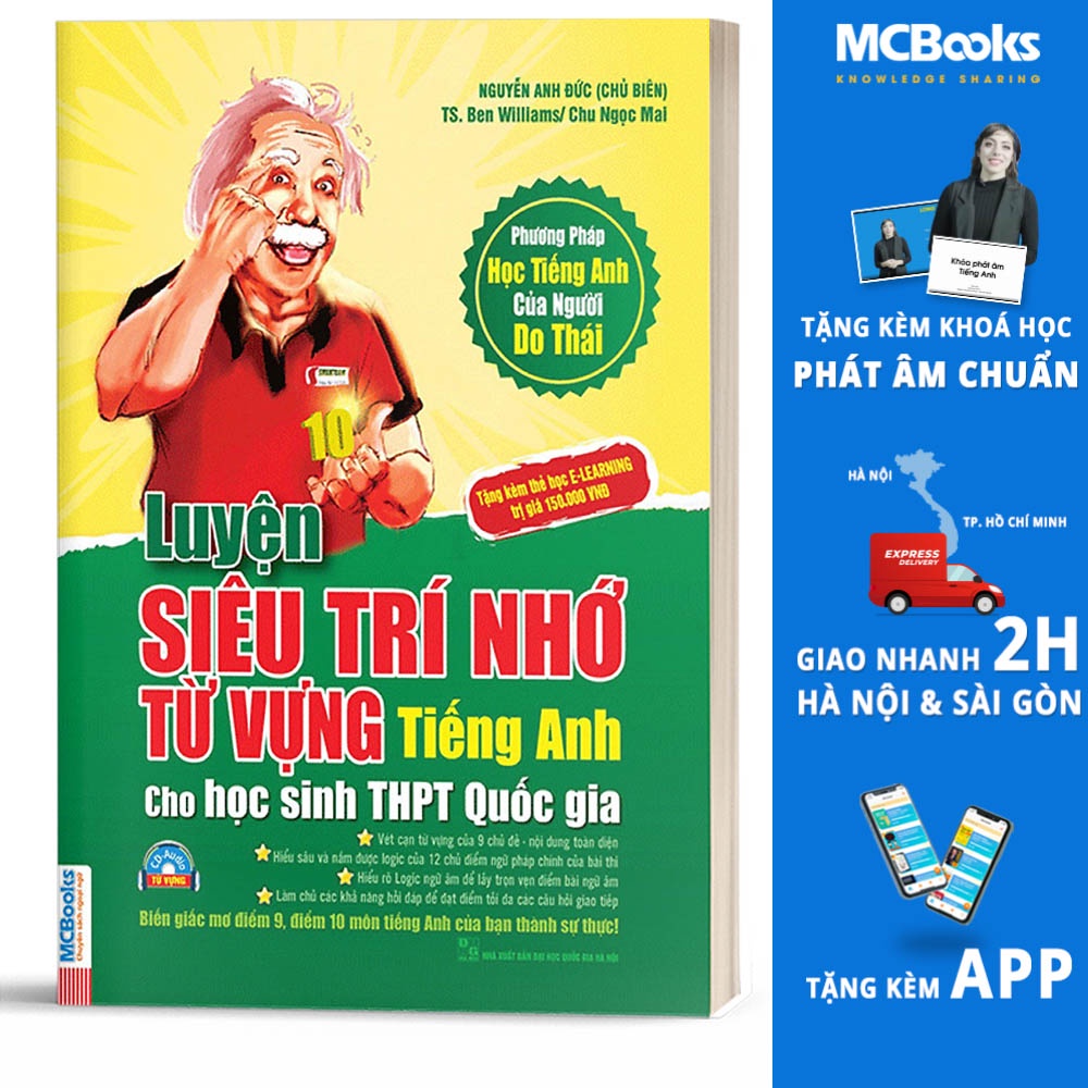 Sách - Luyện Siêu Trí Nhớ Từ Vựng Tiếng Anh Dành Cho Học Sinh THPT Quốc Gia - Học Kèm App Online