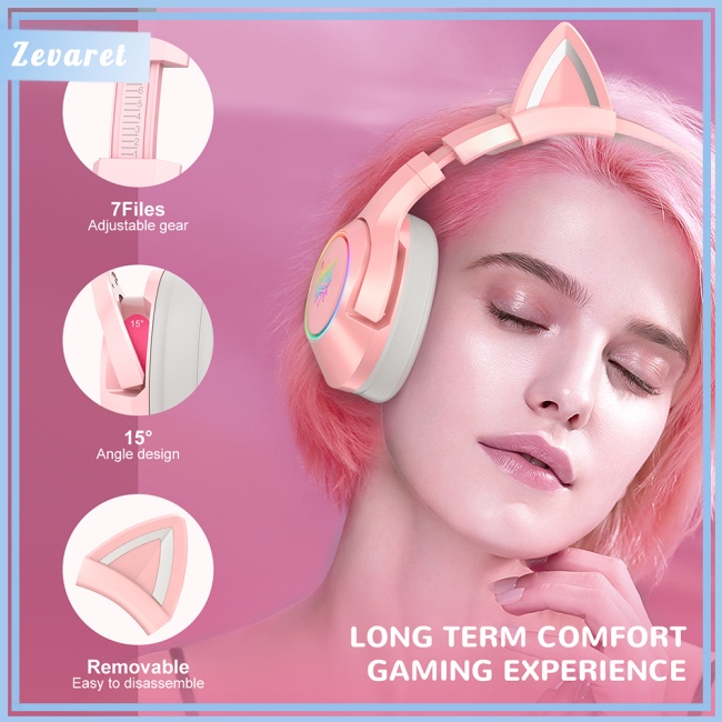 Tai Nghe Chụp Tai Zevaret Onikuma K9 Có Đèn Led Rgb Kèm Phụ Kiện