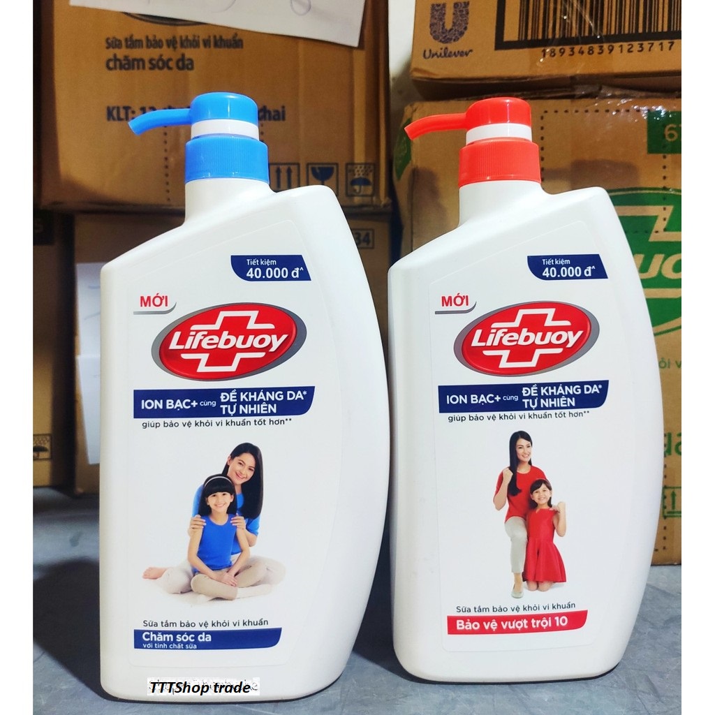 [Hoả Tốc] LIFEBUOY Sữa Tắm Bảo Vệ Vượt Trội Đỏ Chăm Sóc Da Xanh Dương 850g 850 g