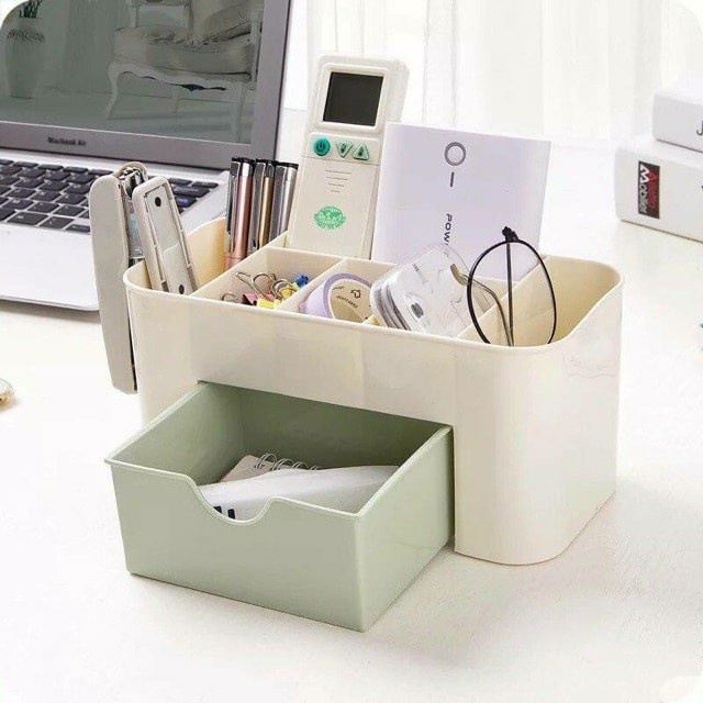Hộp Đựng Mỹ Phẩm Khay Đựng Đồ Đa Năng Nhựa 22x10x11cm